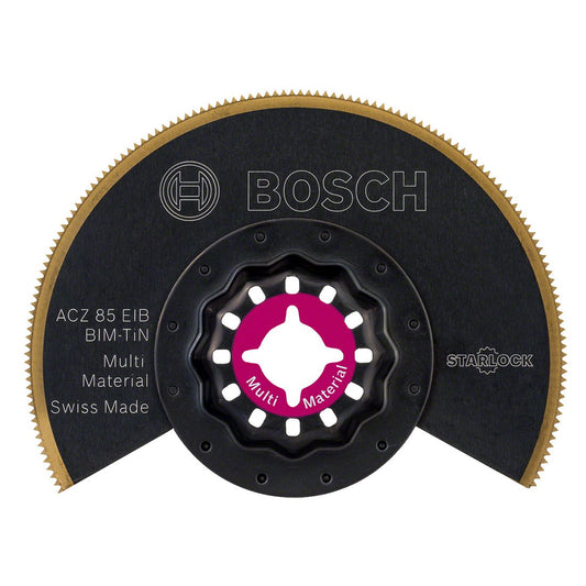 BOSCH STARLOCK ACZ 85 EIB BIM-TIN MULTI-MATERIAL SEGMENT SAW BLADE 85MM 2608661758 - MonkeyTools