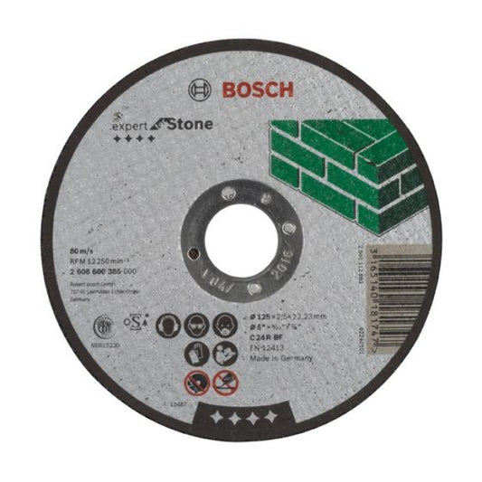 BOSCH STRAIGHT CUTTING DISC EXPERT FOR STONE GRINDING 125MM 2608600385 - MonkeyTools