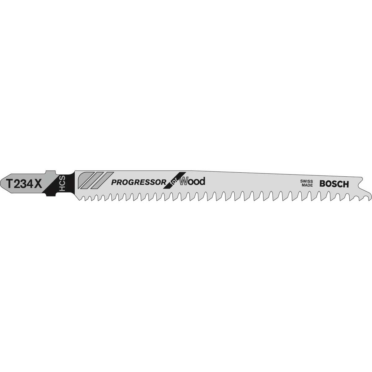 BOSCH T234X PROGRESSOR JIGSAW BLADES FOR WOOD PACK OF 5 2608633528 - MonkeyTools