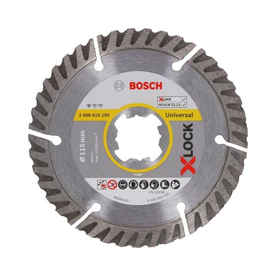 BOSCH X-LOCK STANDARD FOR UNIVERSAL 115MM DIAMOND CUTTING DISC 2608615165 - MonkeyTools