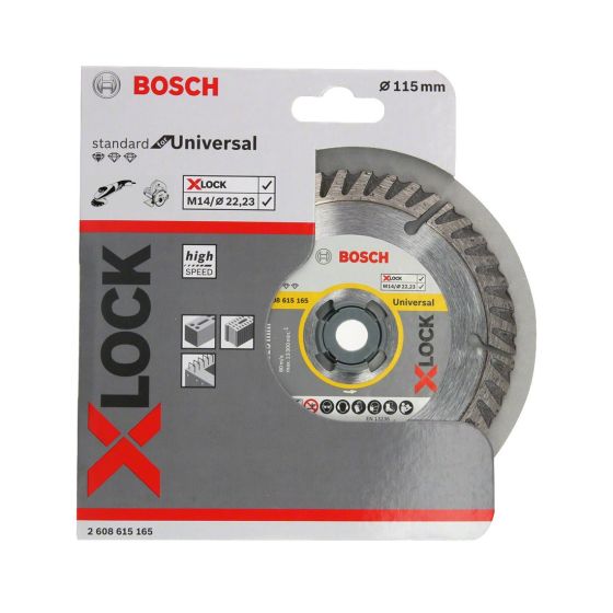 BOSCH X-LOCK STANDARD FOR UNIVERSAL 115MM DIAMOND CUTTING DISC 2608615165 - MonkeyTools