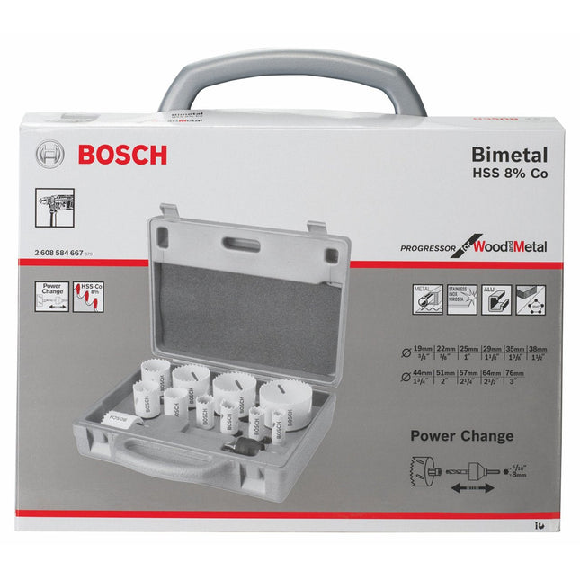 BOSCH X14 PIECE PROGRESSOR HOLESAW SET 2608584667 - MonkeyTools
