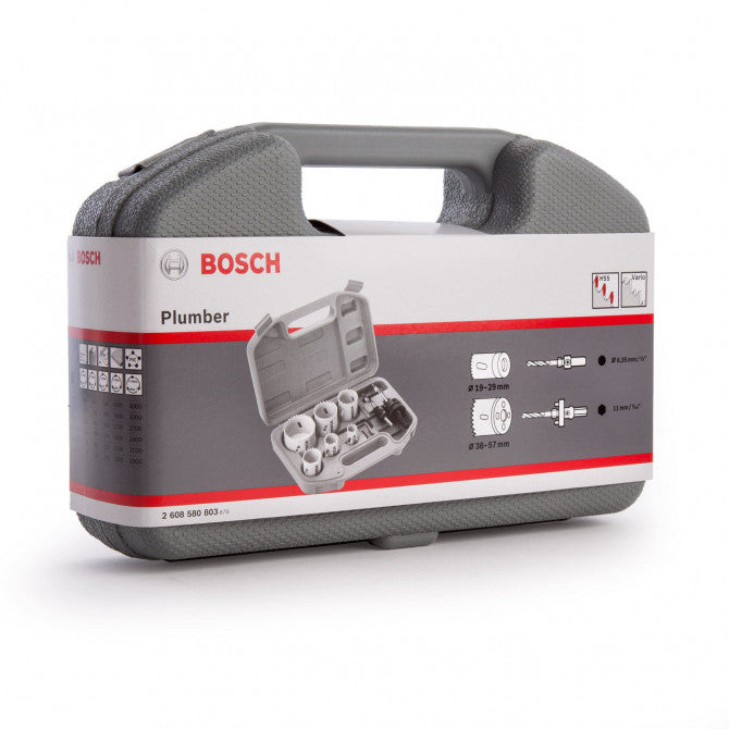 BOSCH X9 PIECE PLUMBERS HOLESAW SET 2608580803 - MonkeyTools