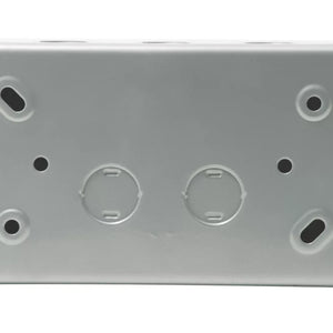 BRITISH GENERAL 13A 2-GANG SP SWITCHED METAL CLAD PASSIVE RCD SOCKET WITH WHITE INSERTS - MonkeyTools