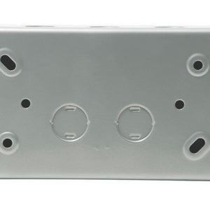 BRITISH GENERAL 13A 2-GANG SP SWITCHED METAL CLAD PASSIVE RCD SWITCHED SOCKET WITH WHITE INSERTS - MonkeyTools