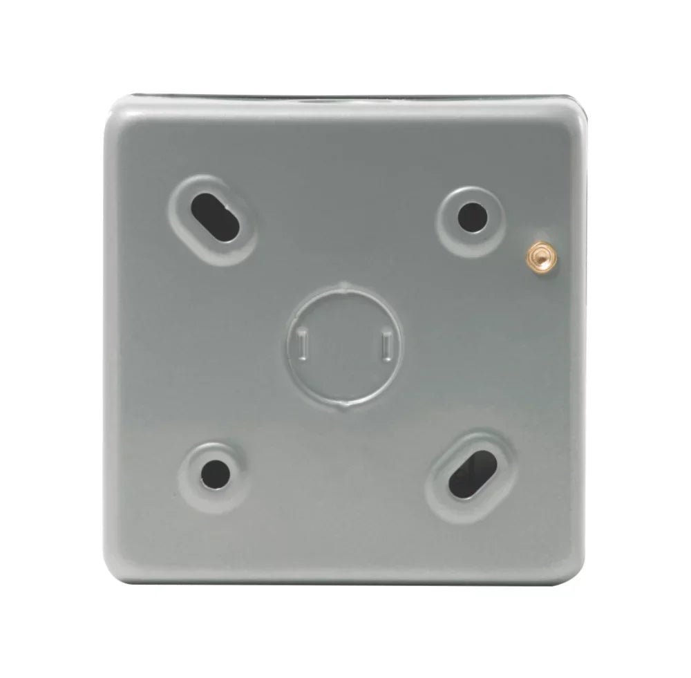 BRITISH GENERAL 13A UNSWITCHED METAL CLAD PASSIVE FUSED SPUR & FLEX OUTLET WITH WHITE INSERTS - MonkeyTools