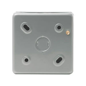 BRITISH GENERAL 13A UNSWITCHED METAL CLAD PASSIVE FUSED SPUR & FLEX OUTLET WITH WHITE INSERTS - MonkeyTools