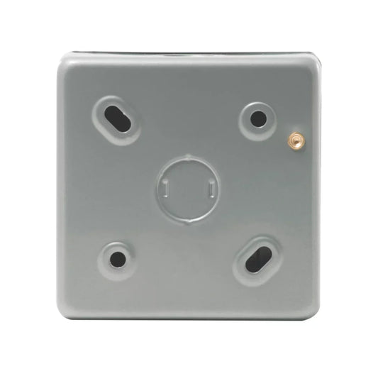 BRITISH GENERAL 13A UNSWITCHED METAL CLAD PASSIVE FUSED SPUR & FLEX OUTLET WITH WHITE INSERTS - MonkeyTools