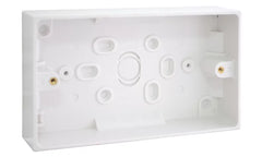 BRITISH GENERAL 900 SERIES 2-GANG SURFACE PATTRESS BACK BOX 29MM 5 PACK