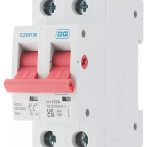 BRITISH GENERAL FORTRESS 100A DP MAIN ISOLATOR SWITCH - MonkeyTools