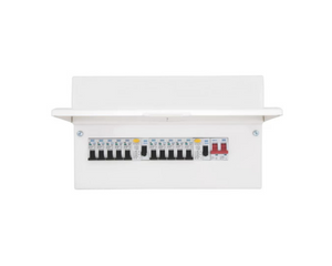BRITISH GENERAL FORTRESS 16-MODULE 10-WAY POPULATED HIGH INTEGRITY DUAL RCD CONSUMER UNIT - MonkeyTools