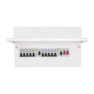 BRITISH GENERAL FORTRESS 16-MODULE 10-WAY POPULATED HIGH INTEGRITY DUAL RCD CONSUMER UNIT - MonkeyTools