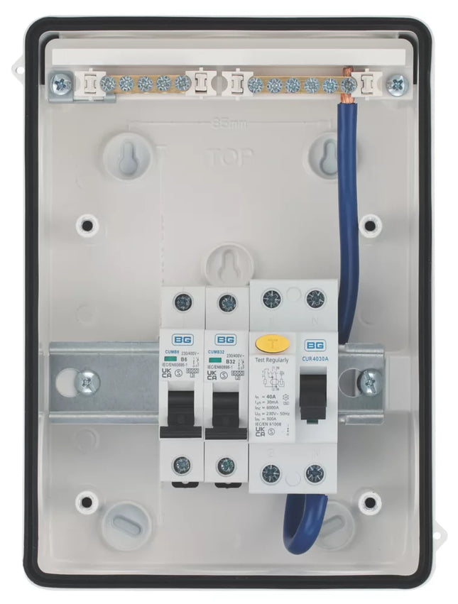 BRITISH GENERAL FORTRESS 5-MODULE 2-WAY POPULATED GARAGE CONSUMER UNIT - MonkeyTools