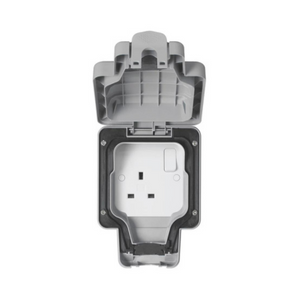 BRITISH GENERAL IP66 13A 1-GANG DP WEATHERPROOF OUTDOOR SWITCHED SOCKET - MonkeyTools