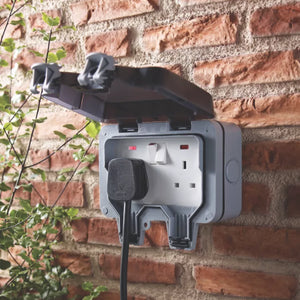 BRITISH GENERAL IP66 13A 1-GANG DP WEATHERPROOF OUTDOOR SWITCHED SOCKET - MonkeyTools
