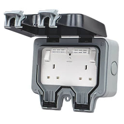 BRITISH GENERAL IP66 13A 2-GANG SP WEATHERPROOF OUTDOOR SWITCHED SMART WI-FI CONTROLLED SOCKET - MonkeyTools