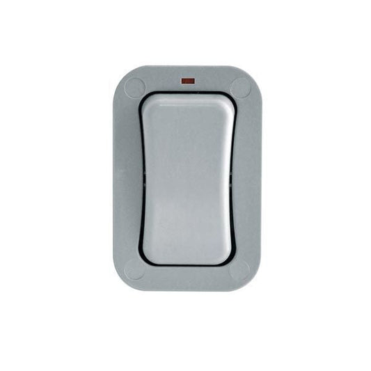 BRITISH GENERAL WP12S IP66 20A 1-GANG 2-WAY WEATHERPROOF OUTDOOR SWITCH WITH NEON - MonkeyTools