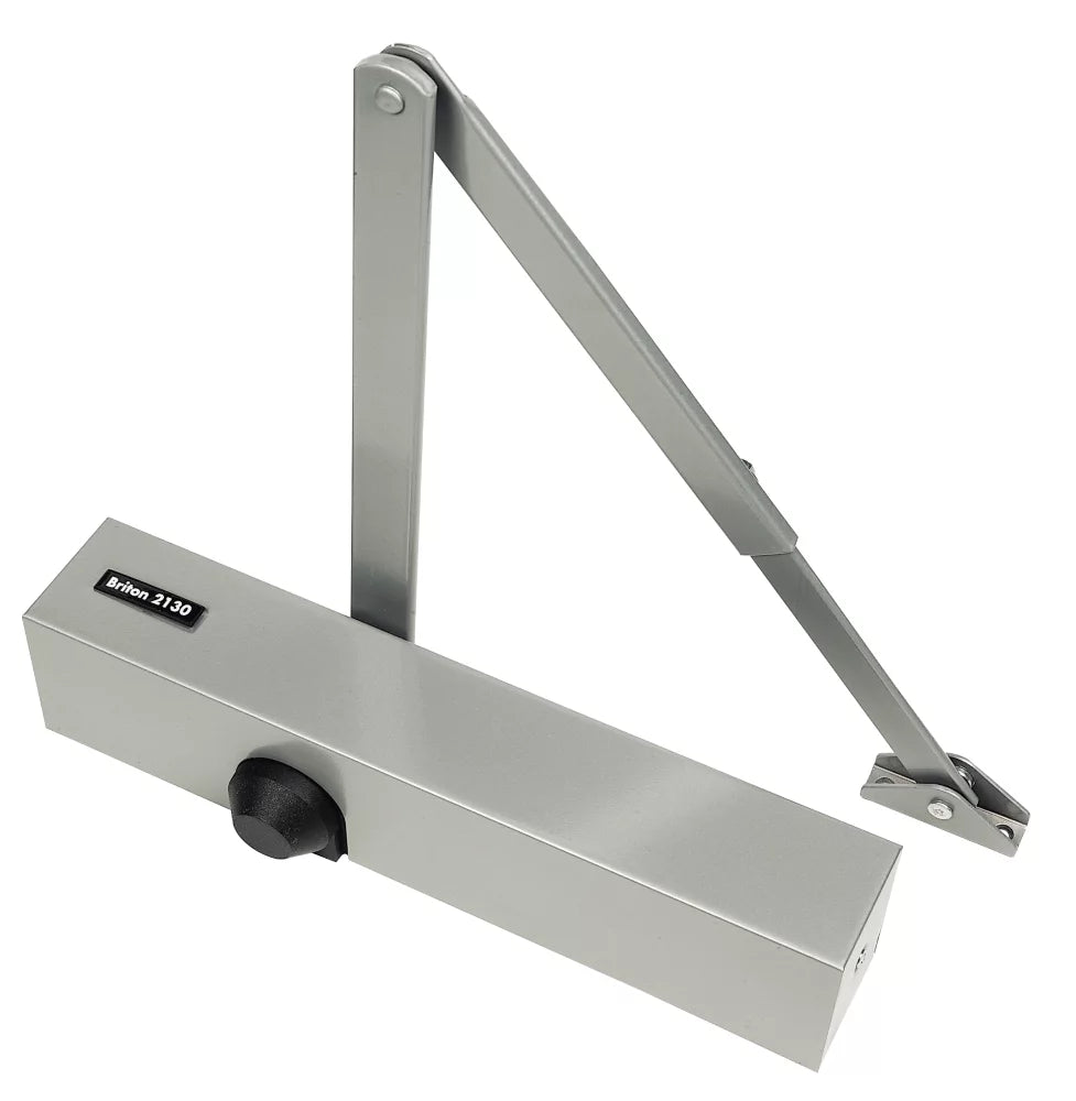 BRITON 2130B OVERHEAD DOOR CLOSER SILVER - MonkeyTools