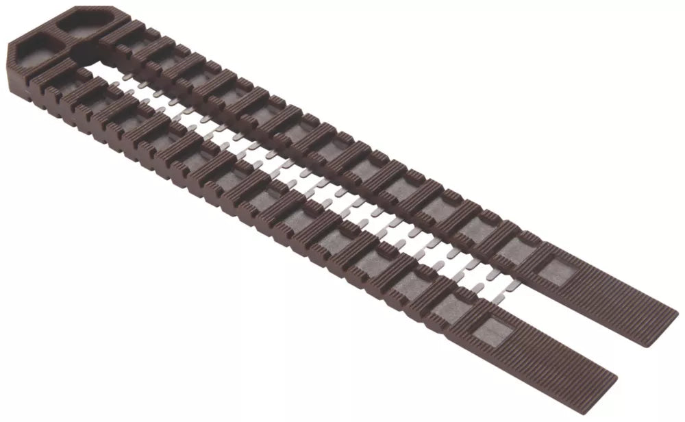 BROADFIX DOUBLE SNAP WEDGE SHIMS ONE SIZE 200MM X 1-9MM X 42MM 16 PACK - MonkeyTools