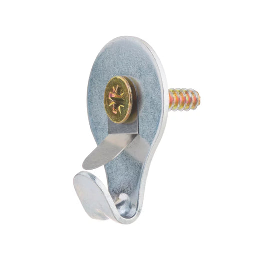 BULLFIX HEAVY DUTY HOOKS AND MASONRY PLUGS 10GA X 25MM SILVER 10 PACK - MonkeyTools