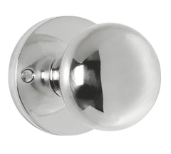 CARLISLE BRASS MUSHROOM MORTICE KNOB 61MM SET POLISHED CHROME