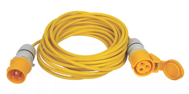 CARROLL & MEYNELL YELLOW 110V EXTENSION LEAD 14M X 1.5MM² - MonkeyTools