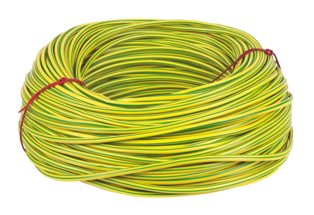 CED GREEN/YELLOW SLEEVING 6MM X 100M - MonkeyTools