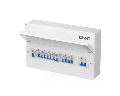 CHINT NX3 18-MODULE 10-WAY POPULATED DUAL RCD CONSUMER UNIT - MonkeyTools