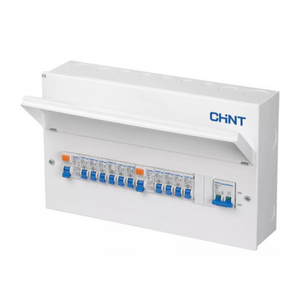CHINT NX3 18-MODULE 10-WAY POPULATED DUAL RCD CONSUMER UNIT - MonkeyTools
