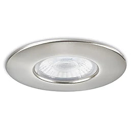 COLLINGWOOD DT4 FIXED FIRE RATED LED DOWNLIGHT BRUSHED STEEL 4.6W 460LM - MonkeyTools