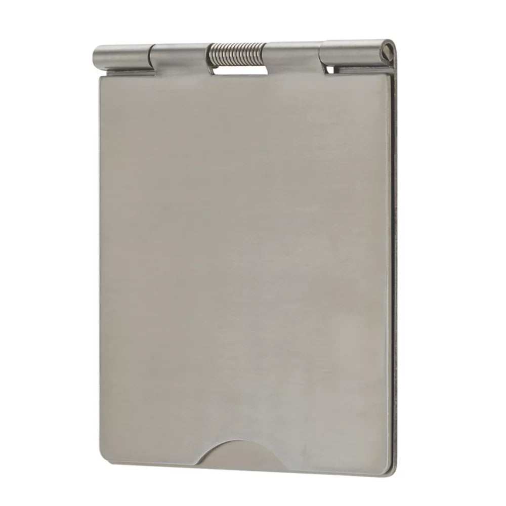 CONTACTUM 3344BSB 13A 1-GANG UNSWITCHED FLOOR SOCKET BRUSHED STEEL WITH BLACK INSERTS - MonkeyTools