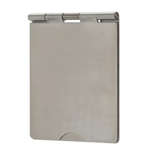 CONTACTUM 3344BSB 13A 1-GANG UNSWITCHED FLOOR SOCKET BRUSHED STEEL WITH BLACK INSERTS - MonkeyTools