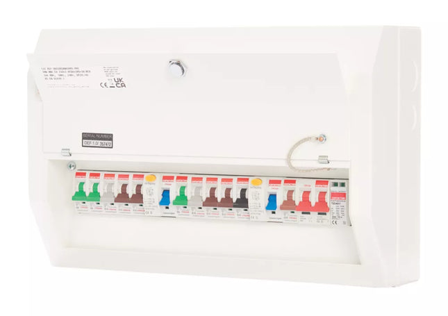 CONTACTUM DEFENDER 1.0 18-MODULE 10-WAY POPULATED HIGH INTEGRITY DUAL RCD CONSUMER UNIT WITH SPD - MonkeyTools
