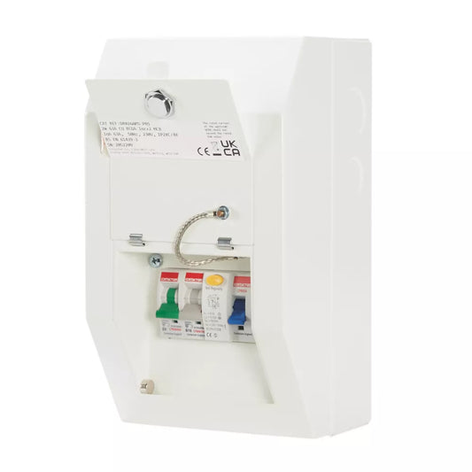 CONTACTUM DEFENDER 1.0 4-MODULE 2-WAY POPULATED GARAGE CONSUMER UNIT - MonkeyTools
