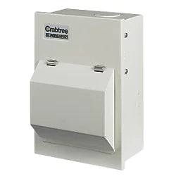 CRABTREE STARBREAKER 4-MODULE 2-WAY PART-POPULATED MAIN SWITCH CONSUMER UNIT - MonkeyTools
