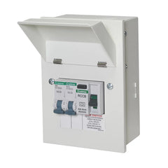 CRABTREE STARBREAKER 4-MODULE 2-WAY POPULATED GARAGE CONSUMER UNIT