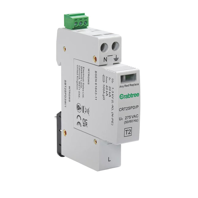 CRABTREE STARBREAKER DP TYPE 2 MINIATURE SURGE PROTECTION DEVICE 40KA - MonkeyTools