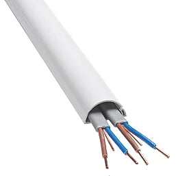 D-LINE PVC WHITE MINI TRUNKING 30MM X 15MM X 2M - MonkeyTools