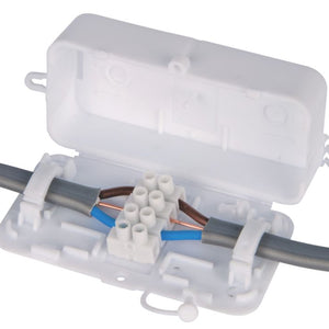 DEBOX 24A IN-LINE JUNCTION BOX WHITE - MonkeyTools