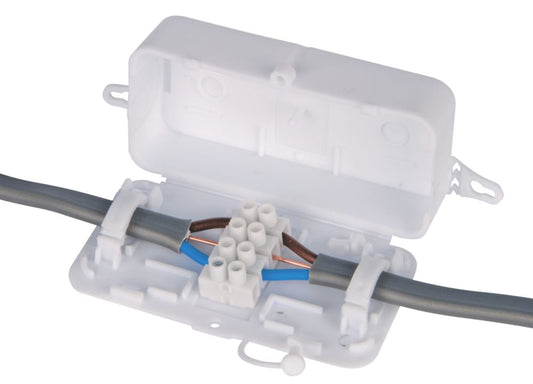 DEBOX 24A IN-LINE JUNCTION BOX WHITE - MonkeyTools
