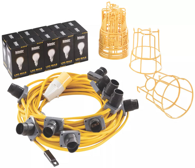 DEFENDER 22M LED FESTOON LIGHTING CHAIN 10W 8000LM - MonkeyTools