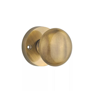 DESIGNER LEVERS ORION MORTICE DOOR KNOB PAIR ANTIQUE BRASS 58MM - MonkeyTools