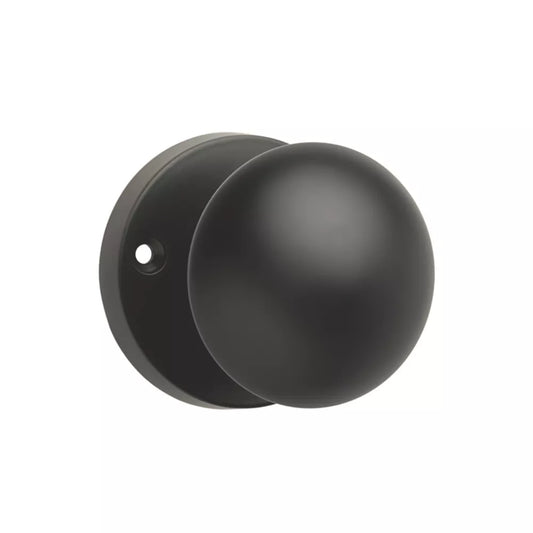 DESIGNER LEVERS ORION MORTICE DOOR KNOB PAIR MATT BLACK 58MM - MonkeyTools