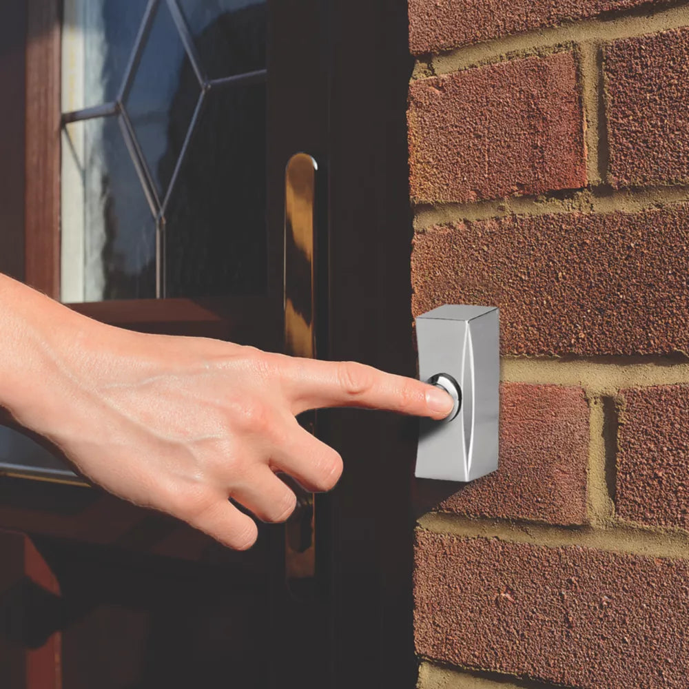DETA C3506CH WIRED DOOR BELL PUSH CHROME - MonkeyTools