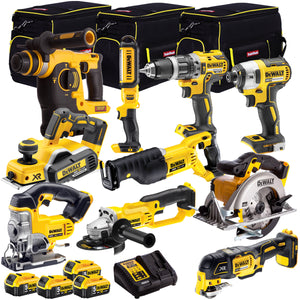 DeWalt DCK10BTSKIT1 18v XR Li-ion 10pc 4 x 5.0Ah Batteries Bag Kit - MonkeyTools