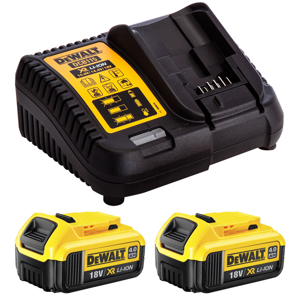 Dewalt DCB182 18V Li-ion 2 x 4.0Ah Batteries Twin Pack & Charger Kit - MonkeyTools