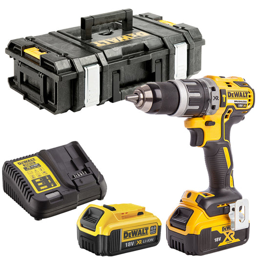 Dewalt DCD796N 18V Brushless Combi Drill 2 x 4.0Ah Batteries Charger & Case - MonkeyTools