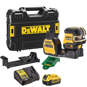 Dewalt DCE825NG18 18V 5 Spot/Cross Green Beam Laser 1 x 4.0Ah Battery & Charger - MonkeyTools
