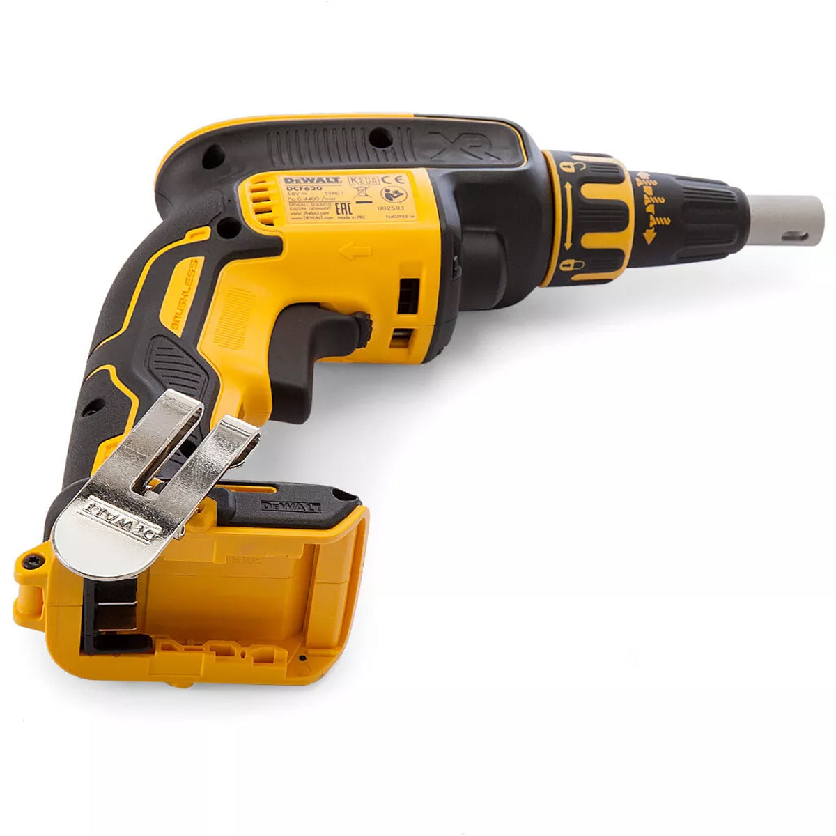 Dewalt DCF620N 18V Brushless Drywall Screwdriver with 1 x 4.0Ah Battery Charger & Bag - MonkeyTools