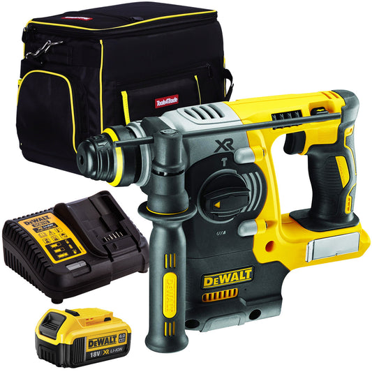 DeWalt DCH273N 18V Brushless SDS+ Hammer Drill with 1 x 4.0Ah Battery & Charger in Bag - MonkeyTools
